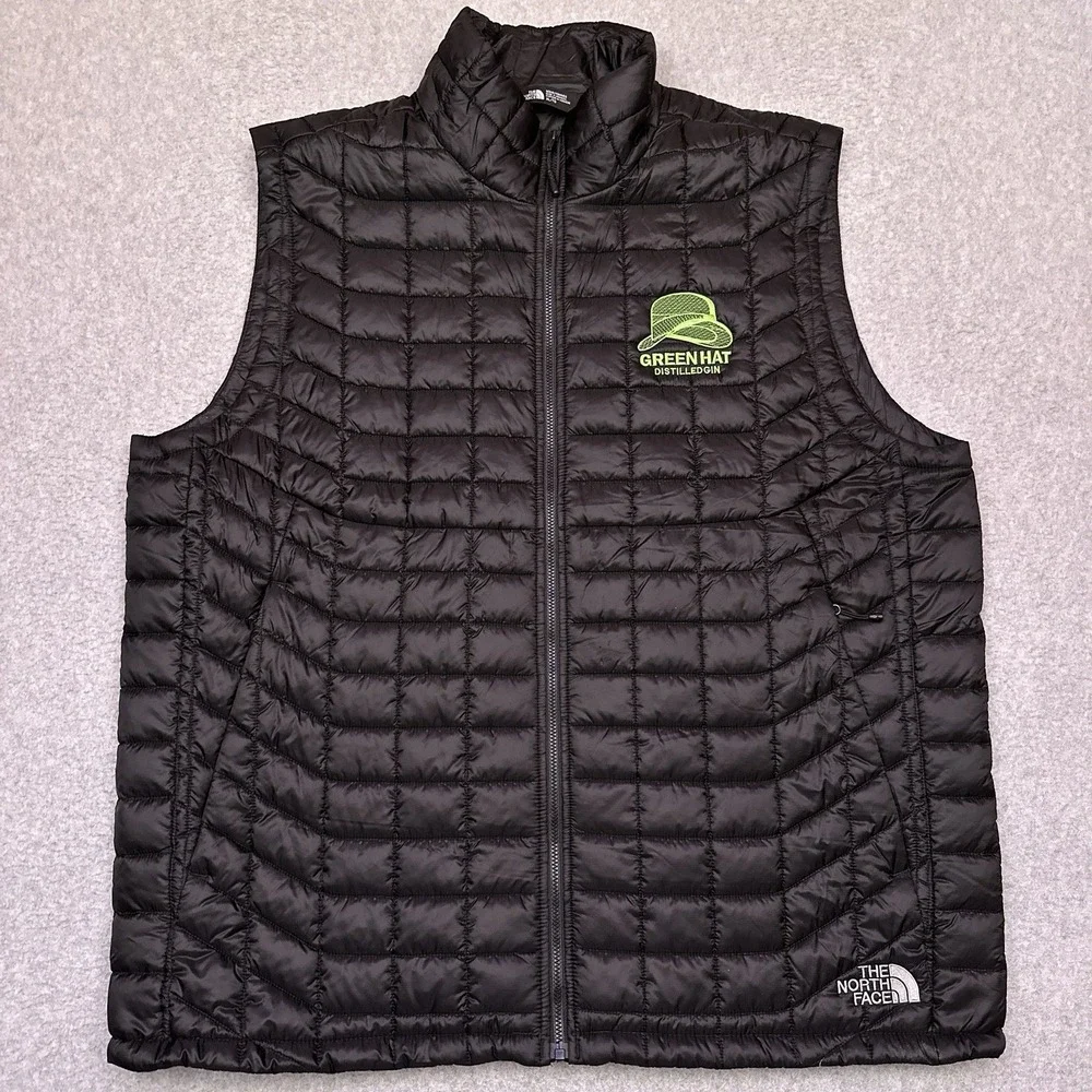 The North Face‎ Thermoball Trekker Vest Mens XL Puffer Full Zip Green Hat Gin